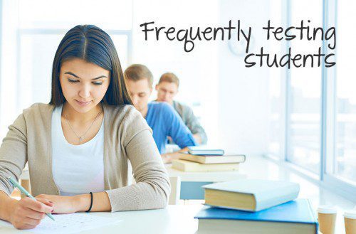 Image of students taking their exam
