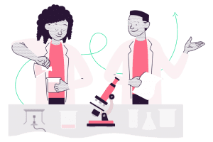 Students in a high school science class - Kognity online