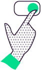 Illustration of a hand pressing button