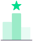 Illustration of a bar chart and star